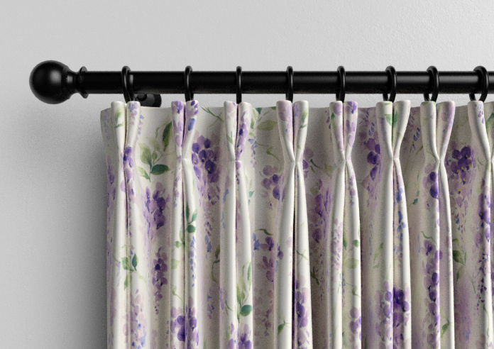 Wisteria Silk, Violet - Made to Measure Curtains - Image 10